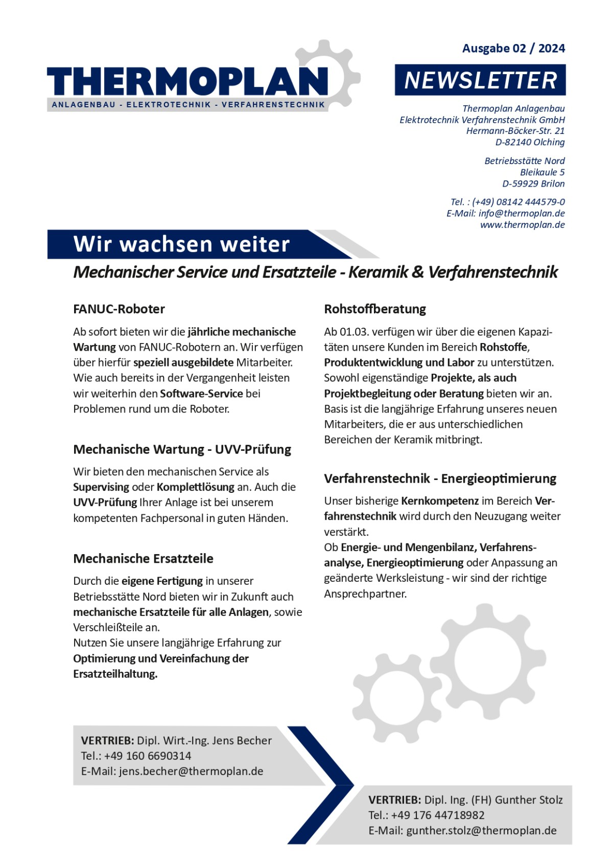 Wir wachsen weiter